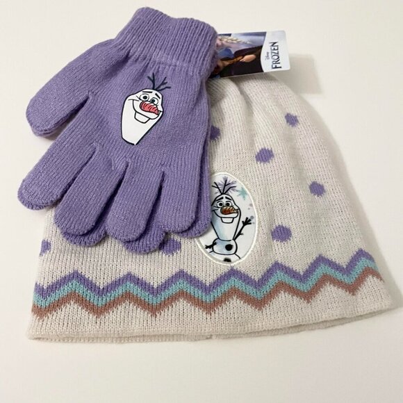 Disney Frozen Kids Gloves and Hat Size 4-6X - Picture 10 of 14